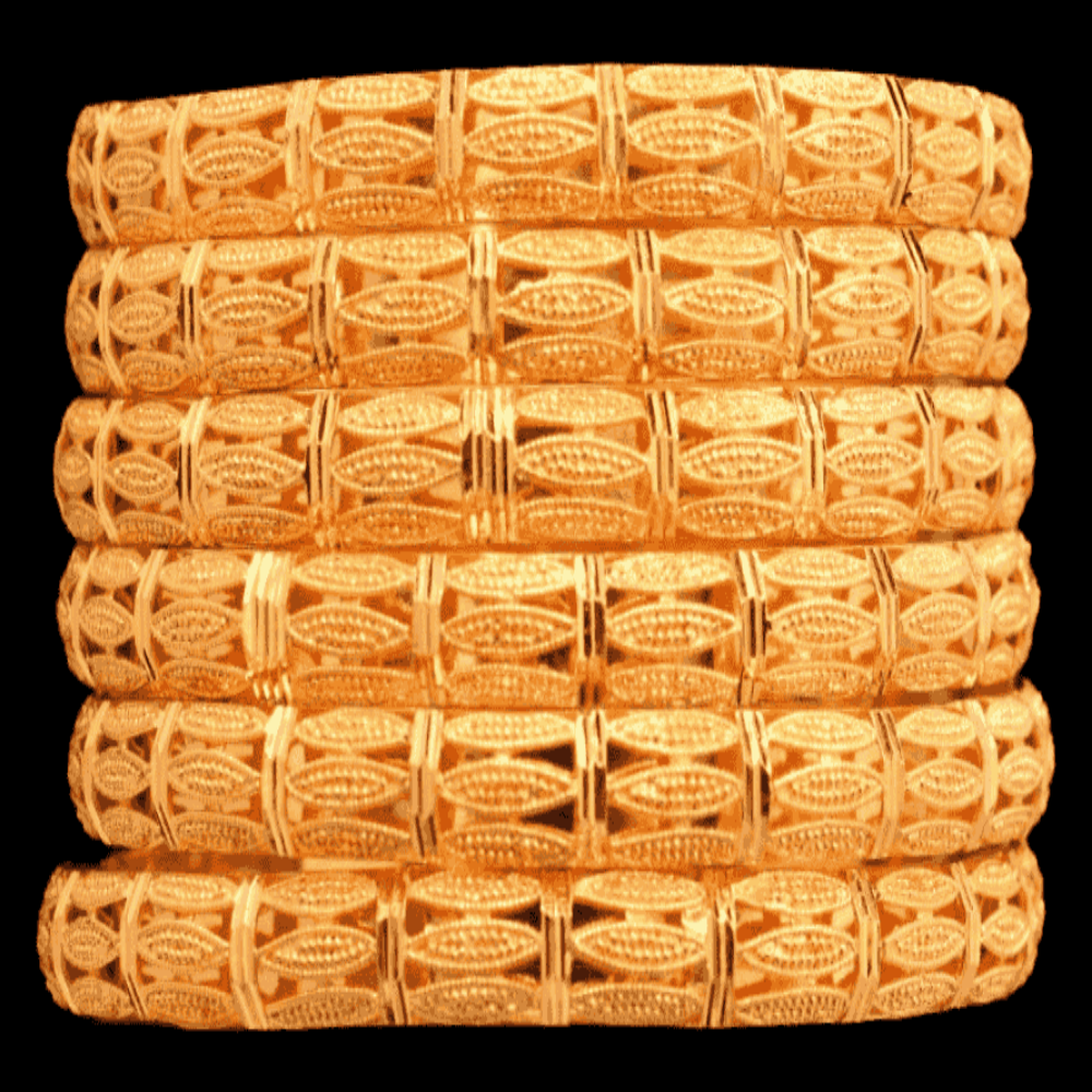 21k Gold Bangle Set (M)